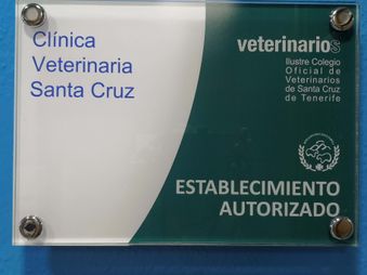 Clínica Veterinaria Santa Cruz cartel de presentación